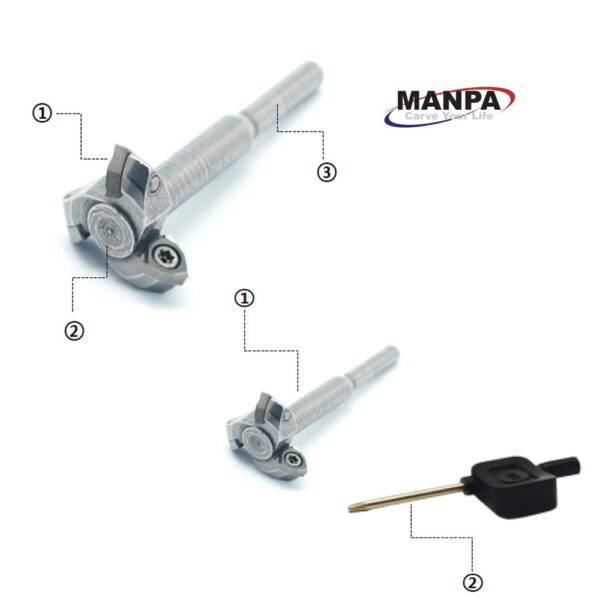 Mini bit-uri sculptura (set 2 bucati) (accesorii) MANPA